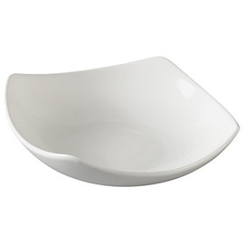 Yanco PS-2105 5.5" Square Bowl, 6-Ounce, Porcelain, Bone White, Pack of 36