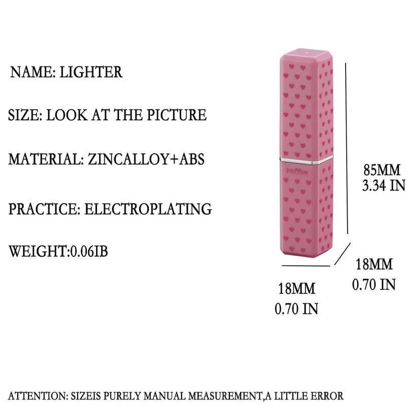 Creative Lipstick Lighter, Adjustable Butane Torch Windproof Lighter, Unique Birthday