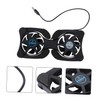 TEHAUX Portable Foldable Laptop Cooler with USB Powered Dual Fans