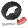 Carbon Fiber Steering Wheel Decoration Trim Decor Emblem Fit for
