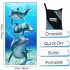 Zomer Beach Towel Large 90 x 180 cm Quick-Drying Microfibre