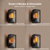 【Upgraded】 LED Flame Light, Christmas Decorations Rechargeable Flickering Flameless Candles,