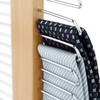 HANGERWORLD Wooden 20 Bar Tie Belt Rack Accessory Organiser Coat