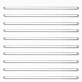 12 Inch 30cm Glass Stirring Rod 10 Pcs Lab Stirring Rods Glass Reusable Mixing Sticks Borosilicate Solid Stirrer Rods With Both Ends for Hot Cold Drinks Chemistry Kitchen