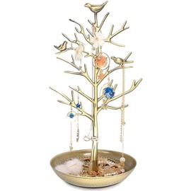 Jewellery Display/Holder-jewellery display stand,necklace display stand,room decor,jewelry stands,New Antique Silver Birds Tree Earring Necklace Bracelets Jewelry Holders Hanging ,jewellery tree