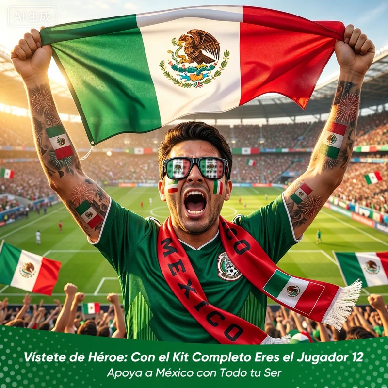 Fiesta Fútbol Paquete México 6 Kits De Cotillón Copa Mundial