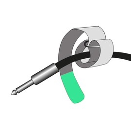 Infitronic Pro 10 x Writable Velcro Cable Ties with Metal Eyelet, Velcro/Fleece on Different Sides, 50 x 500 mm (Green)