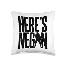 Skybound Entertainment The Walking Dead Here's Negan and Lucille Throw Pillow, 16x16, Multicolor