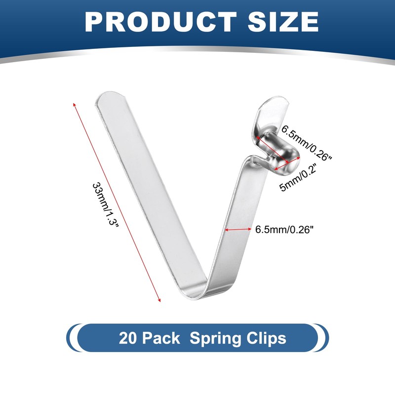 PATIKIL 6.5 x 5mm Kayak Paddle Snaps, 20 Pack Tent