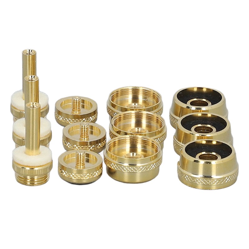 12 Pcs Set Trumpet Valve Finger Button Cap and Rod