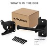 KINJOUZ Self Locking Gate Latch for Wooden Fence, Heavy Duty