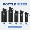 IRON °FLASK Camping & Hiking Hydration Flask with 3 Lids