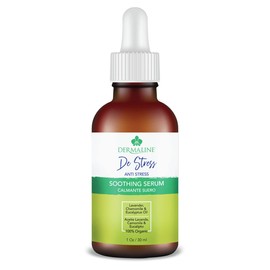 Dermaline DeStress Soothing Serum with 100% Organic Lavender, Chamomile & Eucalyptus Oil