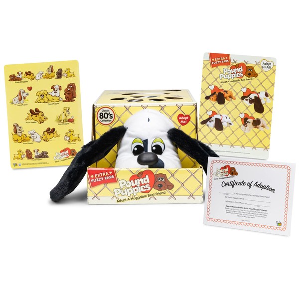 Pound Puppies Classic Plush - Dalmation with Black Spots (Long