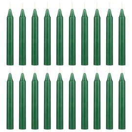 SRG 20 pcs Unscented Green Mini Taper Candle, 4 Inch Tall x 1/2 Inch Diameter, Great for Casting Chimes, Rituals, Spells, Vigil, Witchcraft, Wiccan Supplies, Wax Play & More