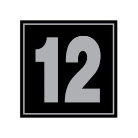 Loading Dock Garage Door Numbers Reflective Decals and Signs - Commercial and Industrial Garage Door Numbers. Signs or Decals