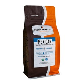 Fresh Roasted Coffee, Organic Mexican Water-Processed Decaf | USDA Organic, 100% Single Origin, Kosher | Medium Roast 12 oz Whole Bean