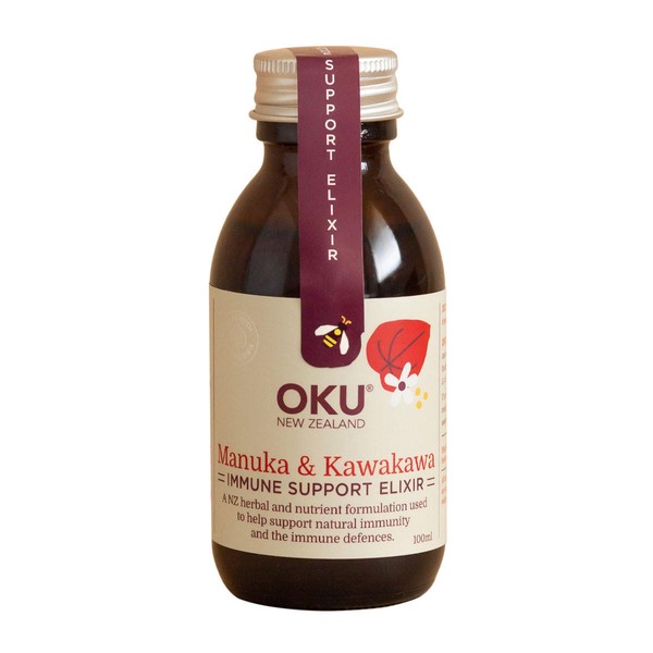 OKU NZ Immune Support Elixir - Manuka & Kawakawa - 100ml