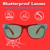 ShadyVEU Spider Web - anteojos de sol redondas para niños,