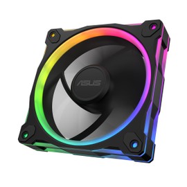 ASUS Prime MR120 ARGB Reverse Single Pack, 120 mm PWM Fan, 20 ARGB LEDs, Fan Speed 1600 RPM, Air Flow 58 CFM, 28 mm Thick Frame, Aura Sync