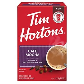 Tim Hortons Mezcla para preparar Café Mocha On the Go 8 sachets de 28g cada uno, 453g