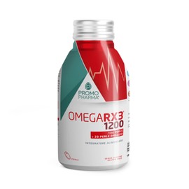 Omega RX3 1200 – con Omega 3 ad Alta Concentrazione - Supporto per Cuore, Cervello, Energia Fisica, Vista, Trigliceridi e Pressione – Alta Qualità EPA e DHA - Senza ritorno di gusto - 120 Perle