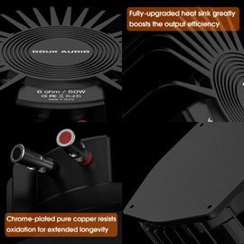 DoukAudio Bass Shaker Tactile Transducer: 50W High Power Vibration Module for Car Audio, Gaming Chair, Seat & Home Theater - 6 Ohms Deep Bass Enhancer (BS-1-NEW*1)