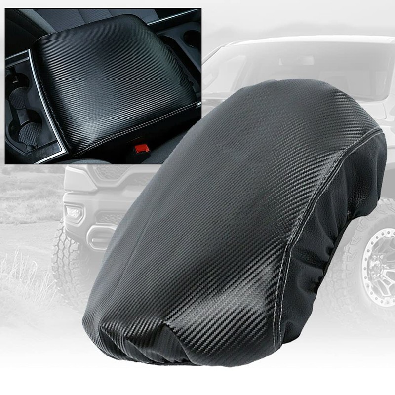 Vansza Center Console Lid Armrest Cover Pad Anti-Scratch Leather Protector