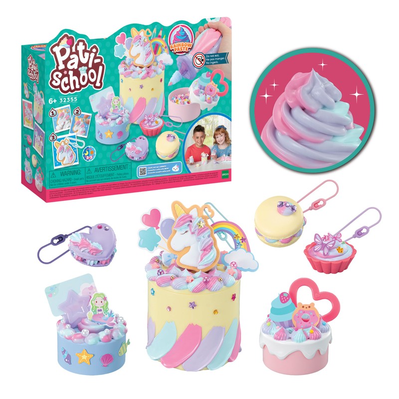 Pati-School - Frost 'n' Decorate Rainbow Paste Craft Kit, 32355,