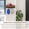 MyGift Wall Mounted Baseball Cap Storage Organizer, Urban Industrial Burnt