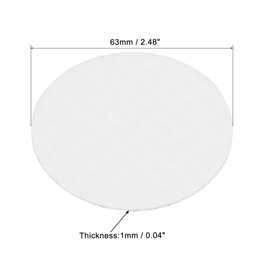 PATIKIL 63mm/2.48" Foam Lid Liner, 50Pack PS Foam Resistant Tamper Pressure Sensitive Seal for Bottle Cap Liners Seals