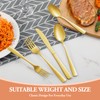40 Pcs Gold Silverware Set, Stainless Steel Flatware Set for