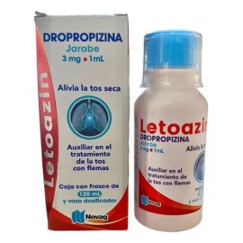 Letoazin Jarabe 300 Mg, 1 Frasco 120 Ml + Vaso Dosificador