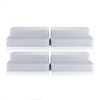Minky 2 Tier Shelf Organisers - 4 Pack Cupboard Organiser,