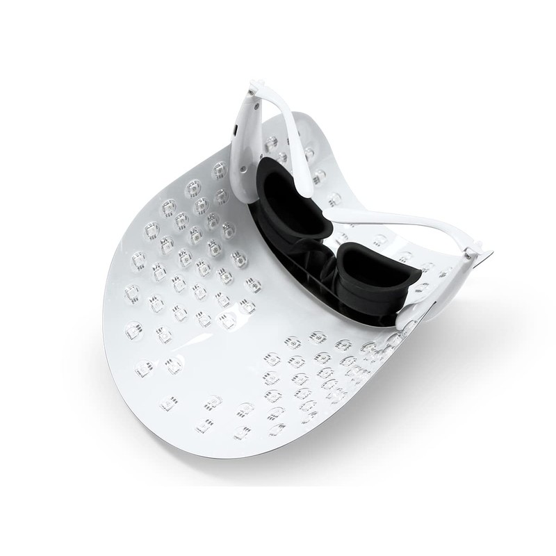 QUIRUMED LED Face Mask with Blue, Red and Orange Light,