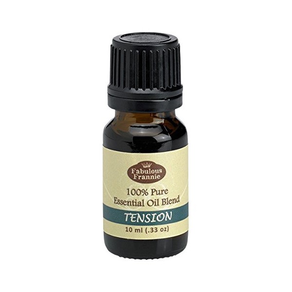 Fabulous Frannie Tension Essential Oil Blend 100% Pure, Undiluted Essential Oil Blend Therapeutic Grade - 10 ml A Perfect Blend of Lavender, Peppermint, Rosemary and Grapefruit Essential Oils.