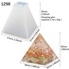 Funshowcase Pyramid Resin Epoxy Mold for Jewelry, Polymer Clay, Soap