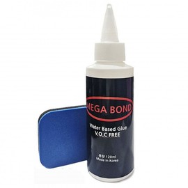 Table Tennis Rubber Mega Glue 120ml with Sponge Set Rubber Bond 2ea