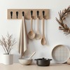 JIUZI Black Wall Mounted Coat Hooks, Rustproof Metal Hooks for