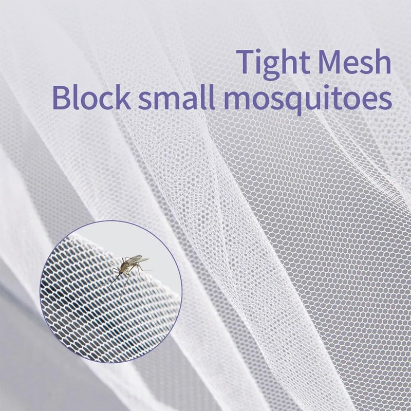 Mosquito Net with Hooks, Single Bed Double Bed Children Bed