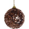 BWG Rose Gold Mini Sequin Glitter Christmas Tree Bauble Decoration