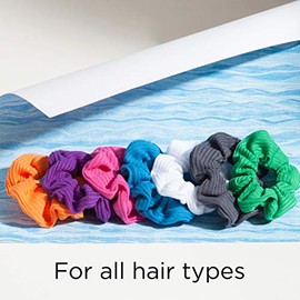 Goody Ouchless Scrunchie para mujer, Multicolor, 8 unidades
