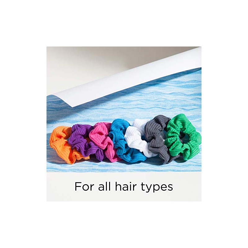 Goody Ouchless Scrunchie para mujer, Multicolor, 8 unidades