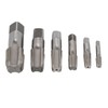 6Pcs NPT Pipe Tap Set Thread HSS for Plumber Industrial