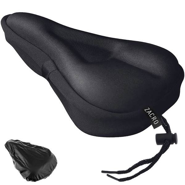 Zacro Bike Seat Cushion Cover - Gel Padded Bike Seat