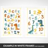 A4 Large Dinosaur Posters and Alphabet Chart - Little Boys