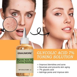 Glycolic Acid 7% Tonic, Face Toner Glycolic Acid, Glycolic Acid 7% Toning Solution, Glycolic Tonic for Face, Glycolic Acid Exfoliation, Glycolic Acid 7% Toner