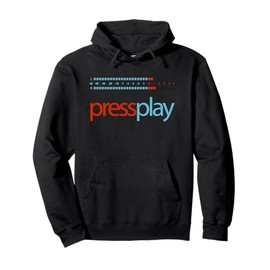 Press Play Tape Deck Level Hi-Fi Vintage Stereo Pullover Hoodie