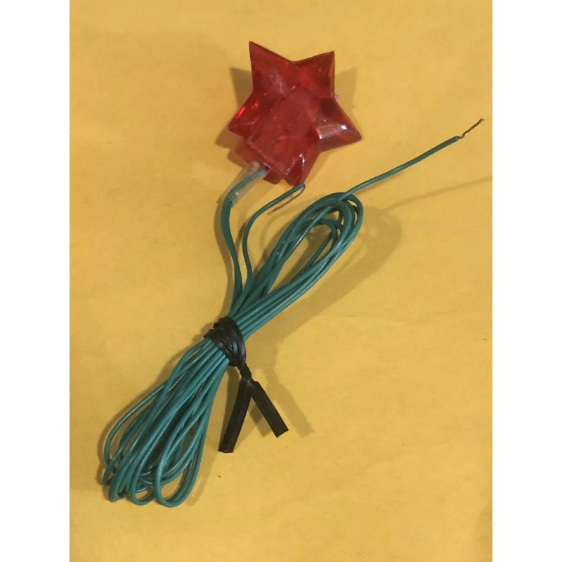 Vintage Electric Star Tree Topper Light For Ceramic Christmas Trees
