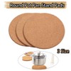 160 * 10mm Round Coaster Wooden Trivet Pot Mat, Heat